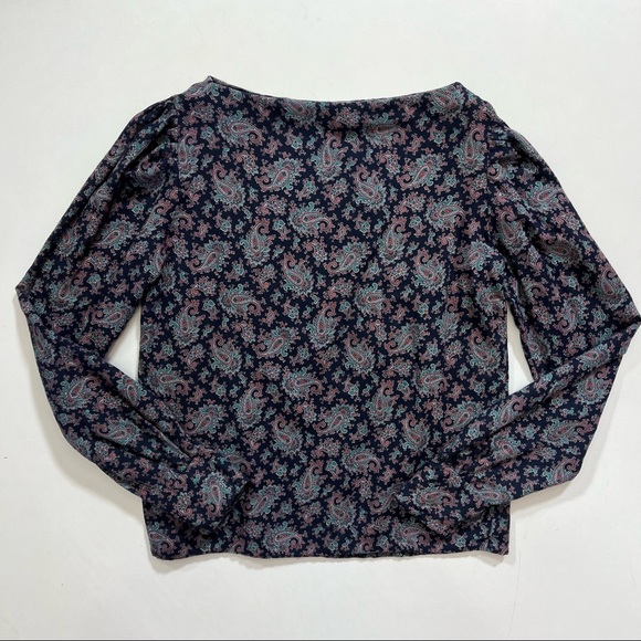 Handmade Vintage 70's Printed Paisley Blouse - Picture 3 of 7